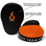 Fire Team Fit Boxing Mitts | Focus Mitts | Muay Thai Pads | Punching Mitts | Boxing Pads| Boxing Training Equipment