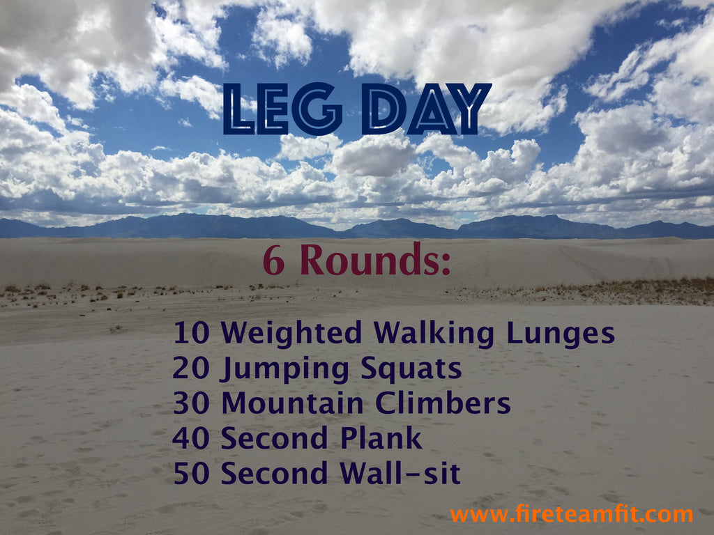 Home Workout #3: "Leg Day"