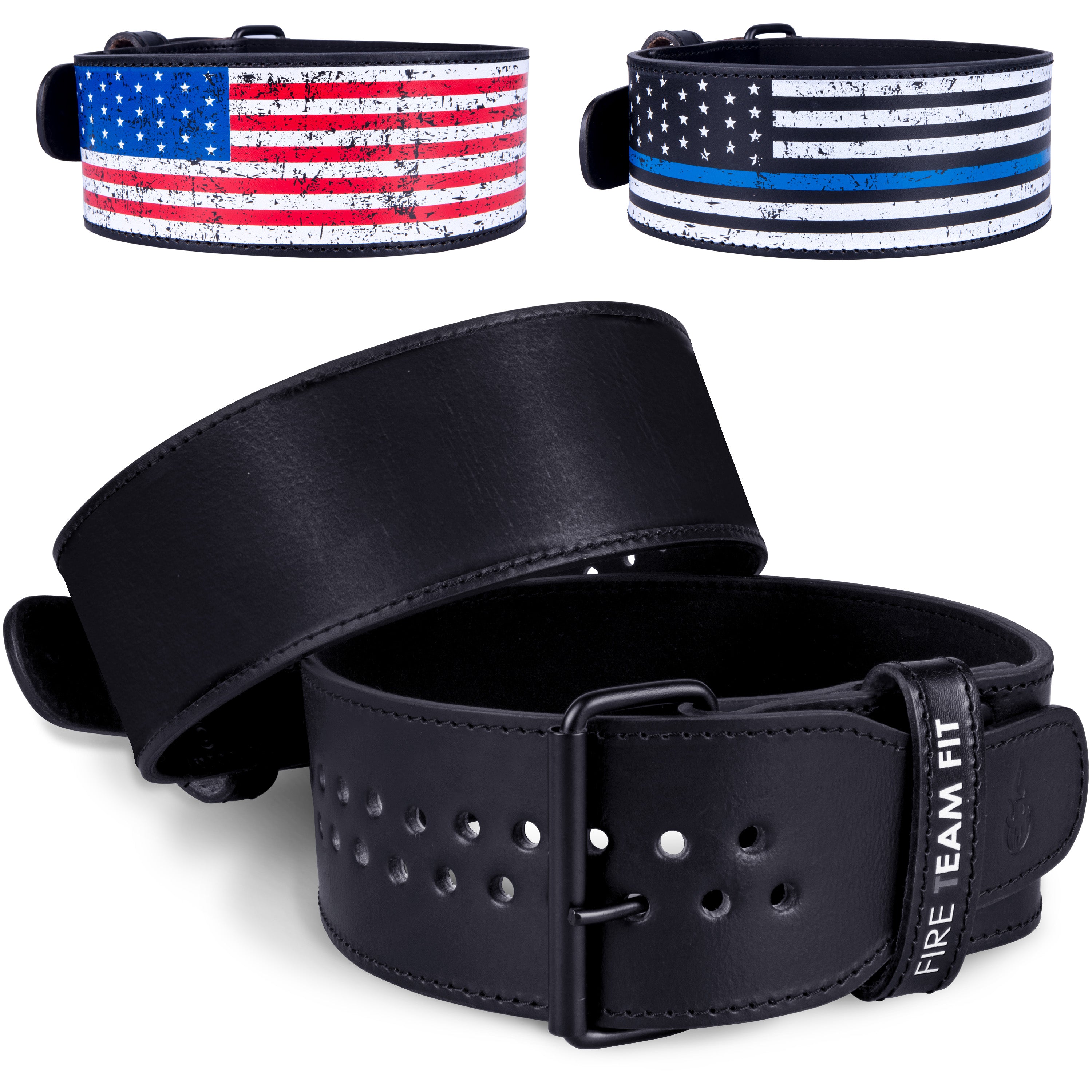 Fire Team Fit Single Prong Leather Weightlifting Belt