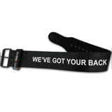 Fire Team Fit "We got your back" leather belt