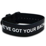 Fire Team Fit "We got your back" leather belt