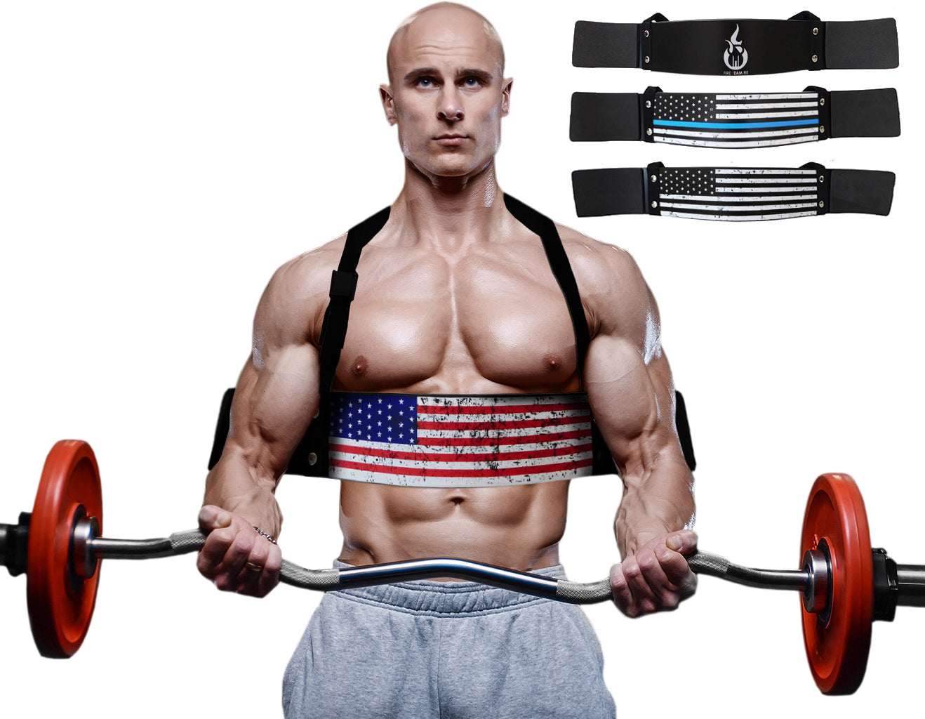 Arm Strength Straight Arm Bicep Curl Fire Team Fit Arm Blaster For